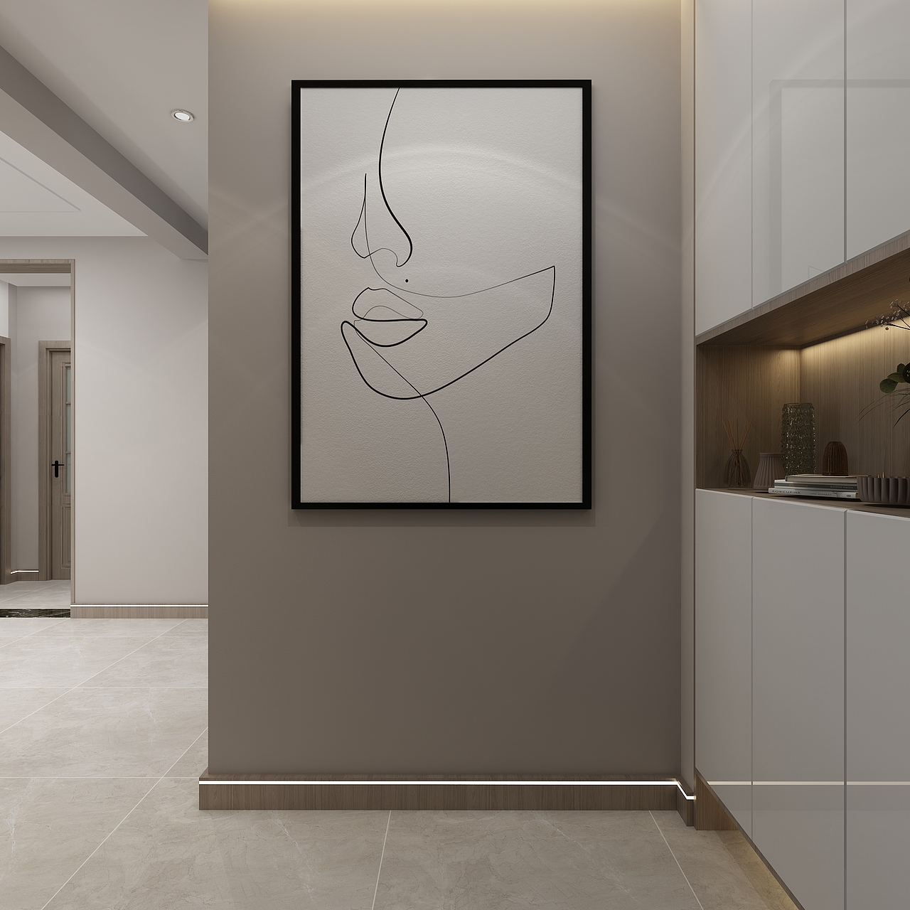 现代简约90平米小户型