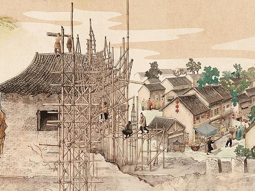 梅江区博物馆 展墙长卷