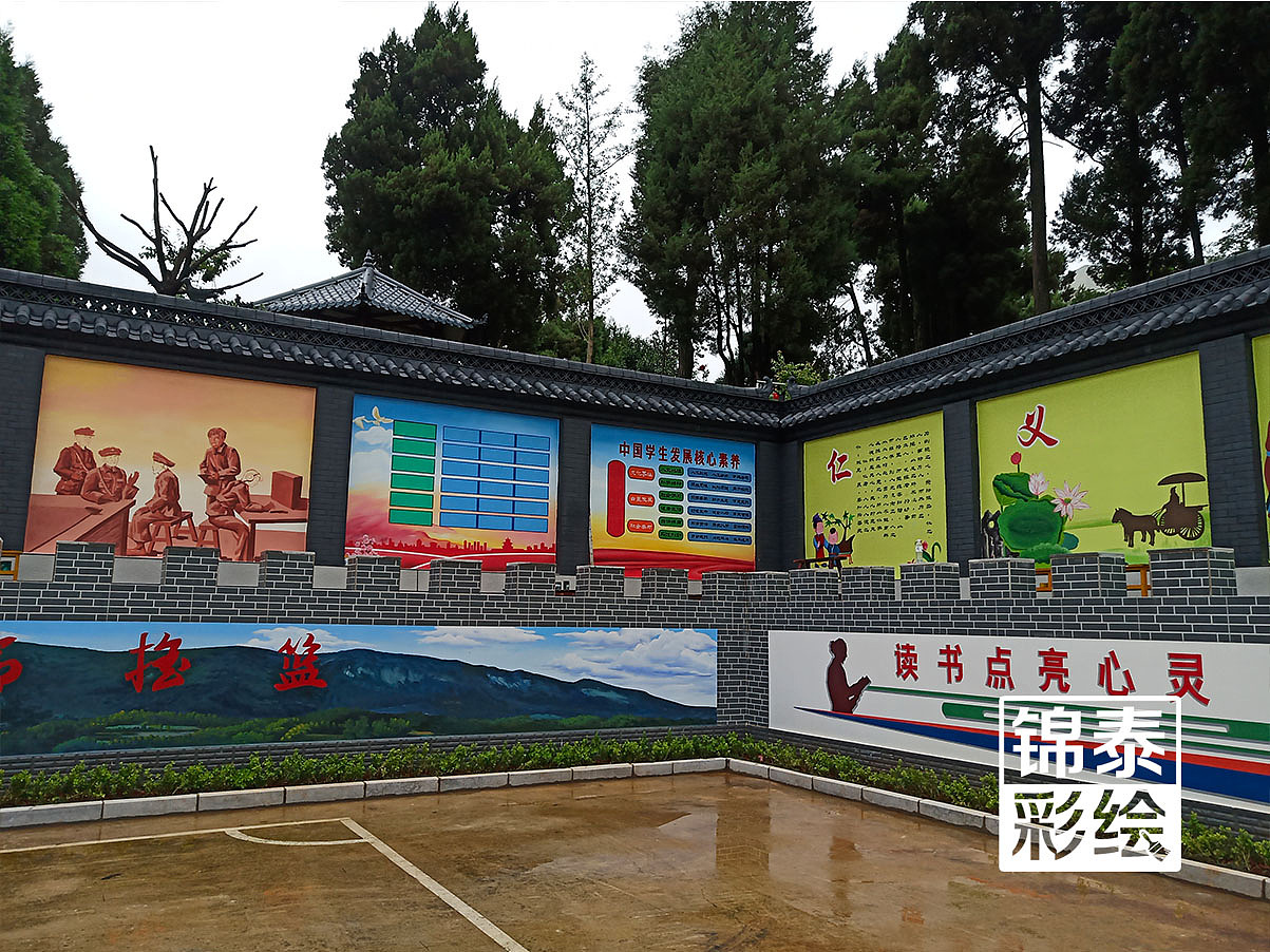 尊重工具,细心工作,感受绘画,感恩生命,基准与质量取决于我们的心。——锦泰彩绘