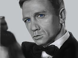 【绘画】007无暇赴死-丹尼尔克雷格 邦德