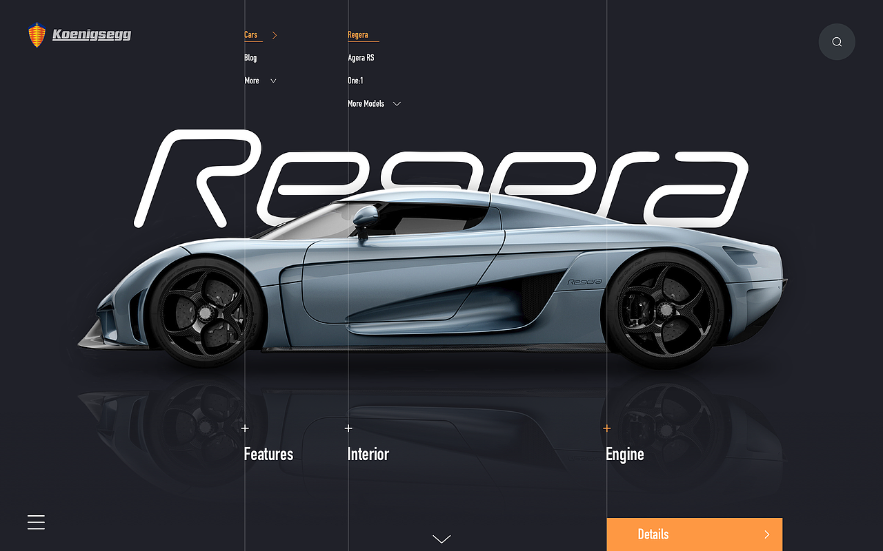 Koenigsegg官网动效设计（图ZMTkwMjg2NjI0） - 其他网页 - 站酷设计师VALERIE_WH原创素材 - 站酷ZCOOL
