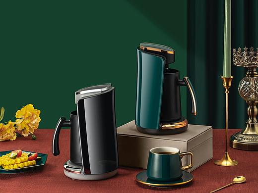 复古咖啡壶&薄荷视觉