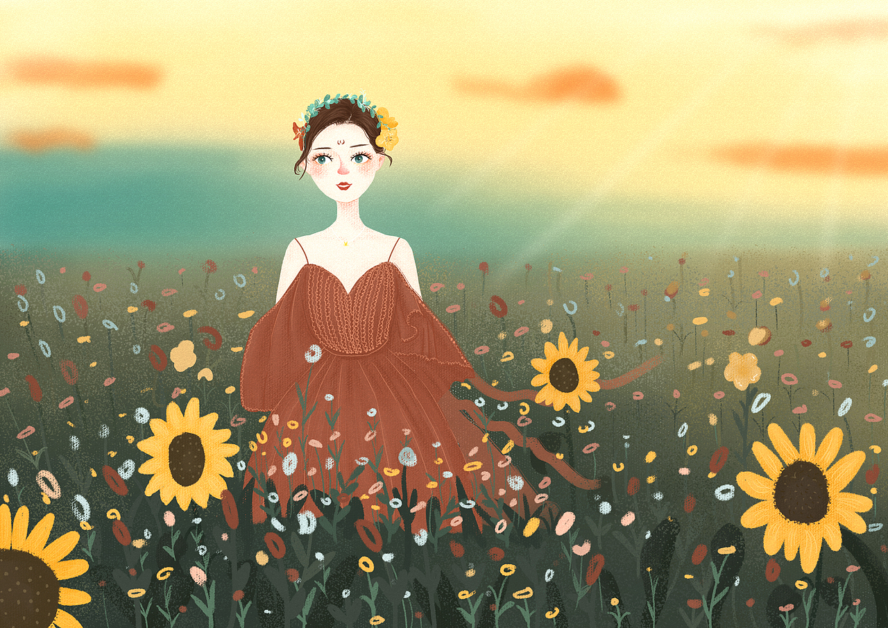 春风十里|插画|创作习作|纳尔是只喵_原创作品-站酷(zcool)