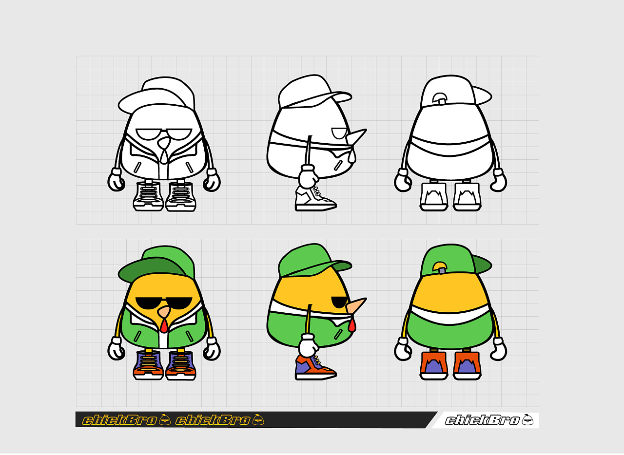 鸡公仔ip形象设计|平面|ip形象|正泽zentai - 原创作品 - 站酷 (zcool