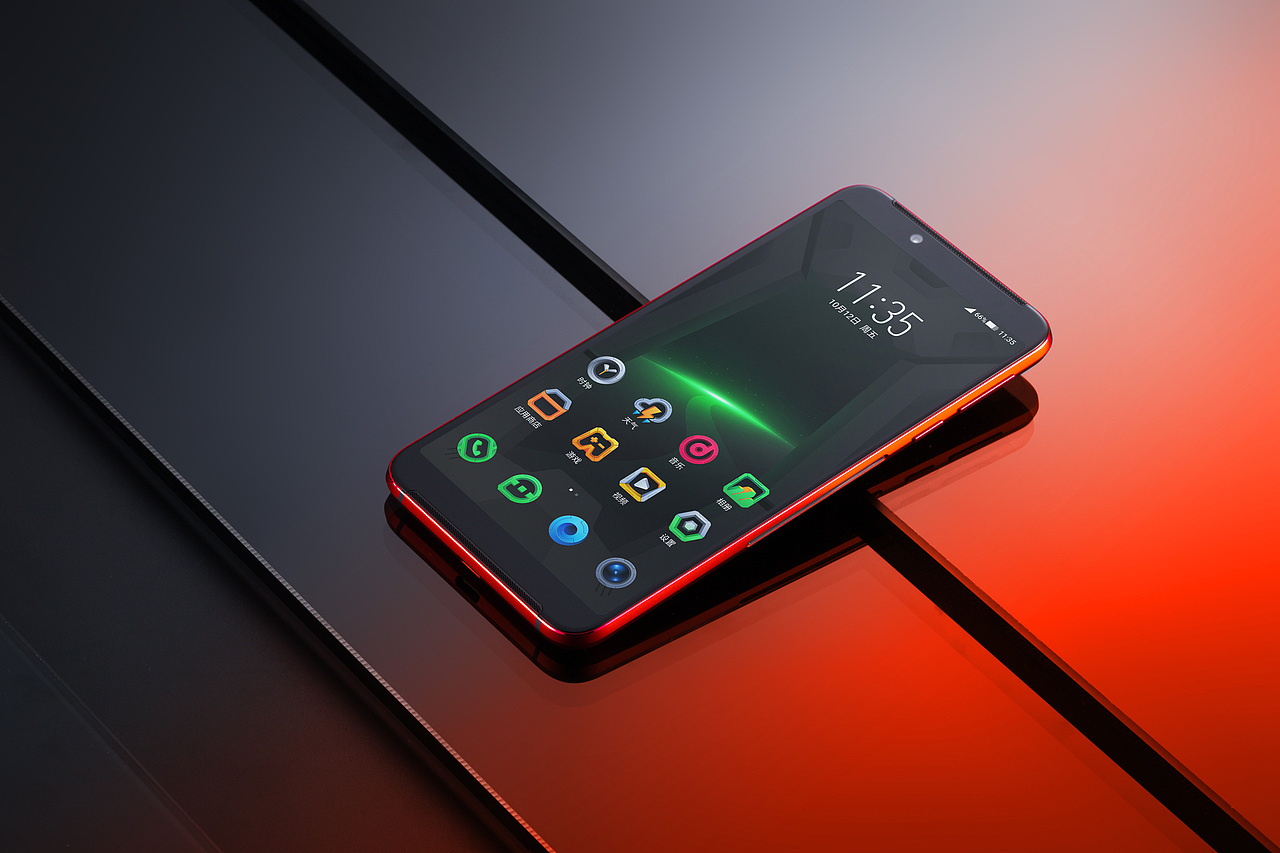 黑鲨Helo红色开箱