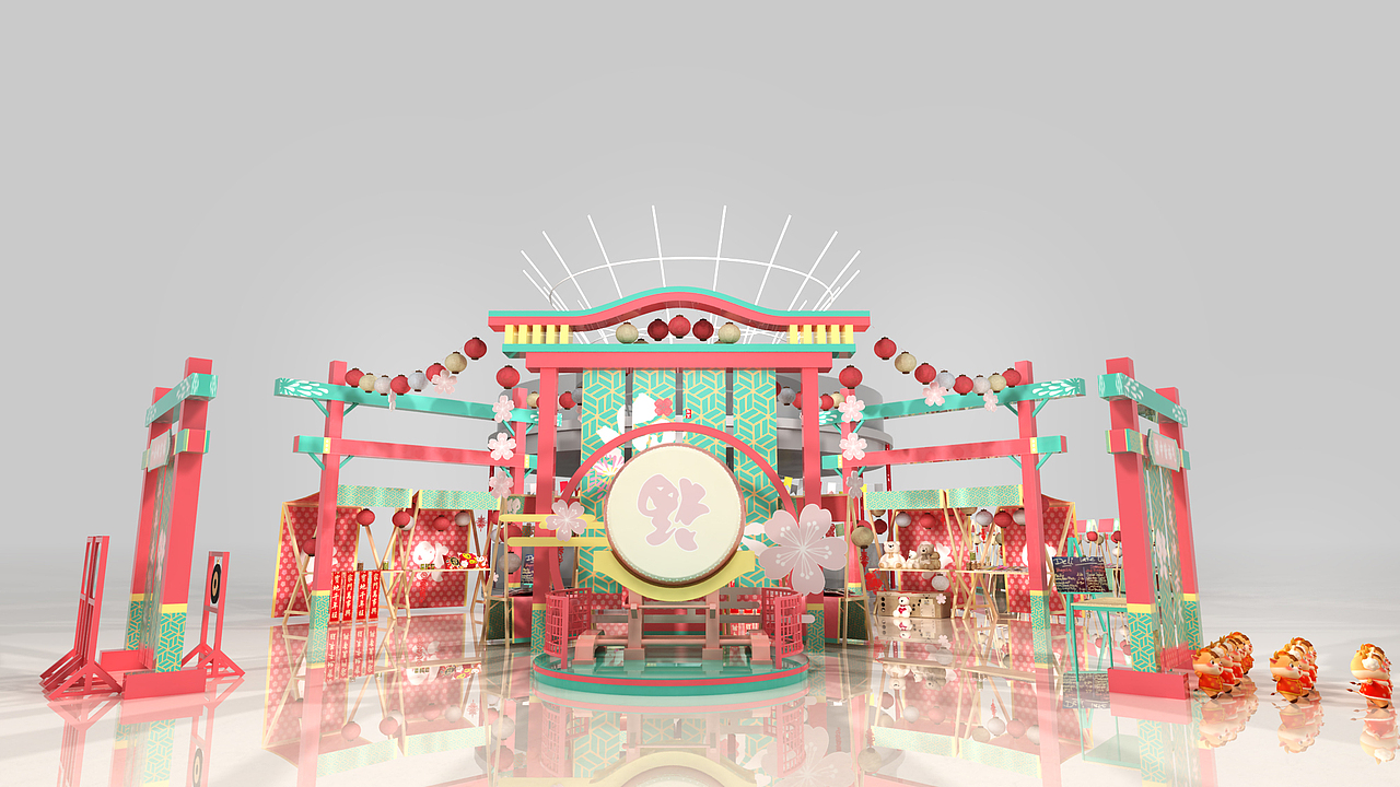 牛年新年集市 #和风来袭#（图ZMjQwNTc0NTc2） - 场景 - 站酷设计师一昂杨young原创素材 - 站酷ZCOOL