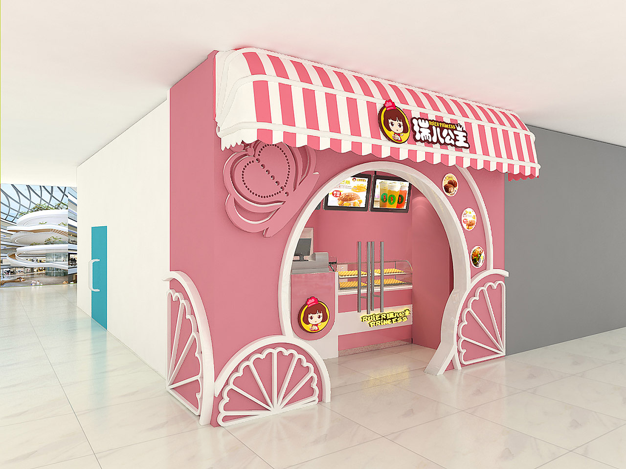 瑞儿公主店铺SI设计-九千设计（图ZMTI3MDY5MDg0） - 家装设计 - 站酷设计师九千设计原创素材 - 站酷ZCOOL