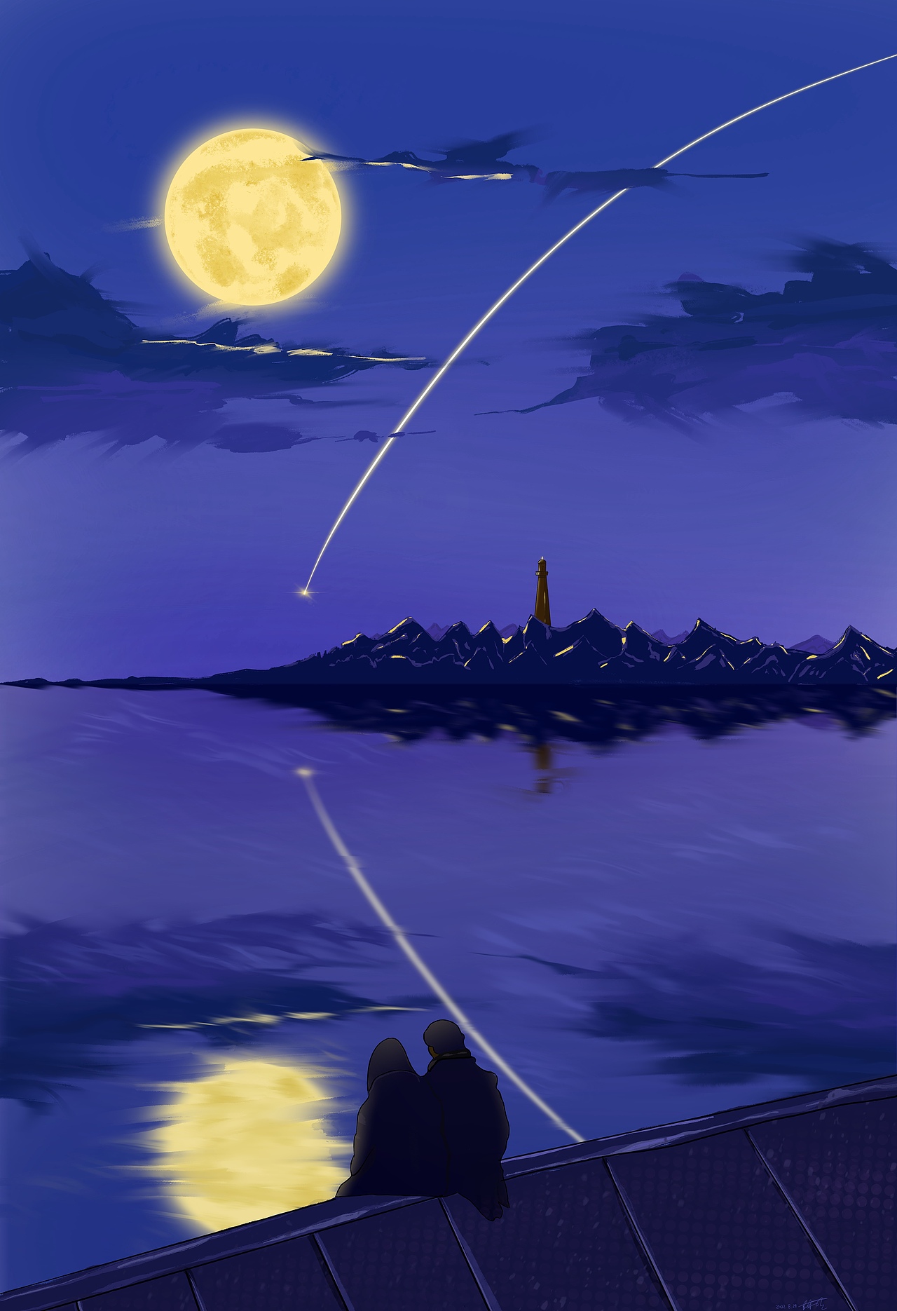 一起看夜景吧,只有我们两个人的夜景