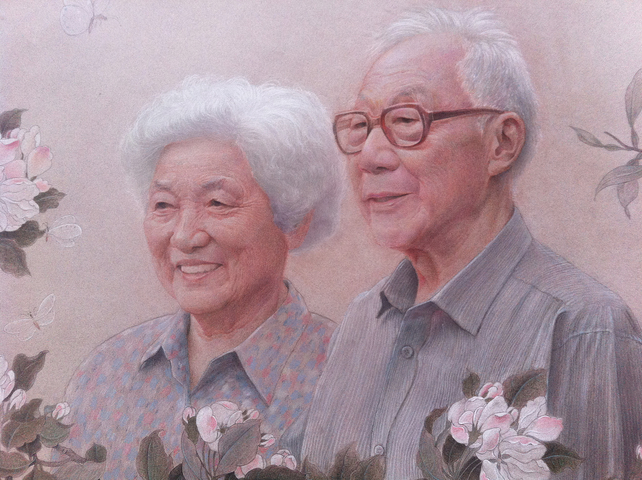 金婚 白胡子爷爷（图ZMTgwNjkzOTI=） - 绘画 - 站酷设计师付浩原创素材 - 站酷ZCOOL