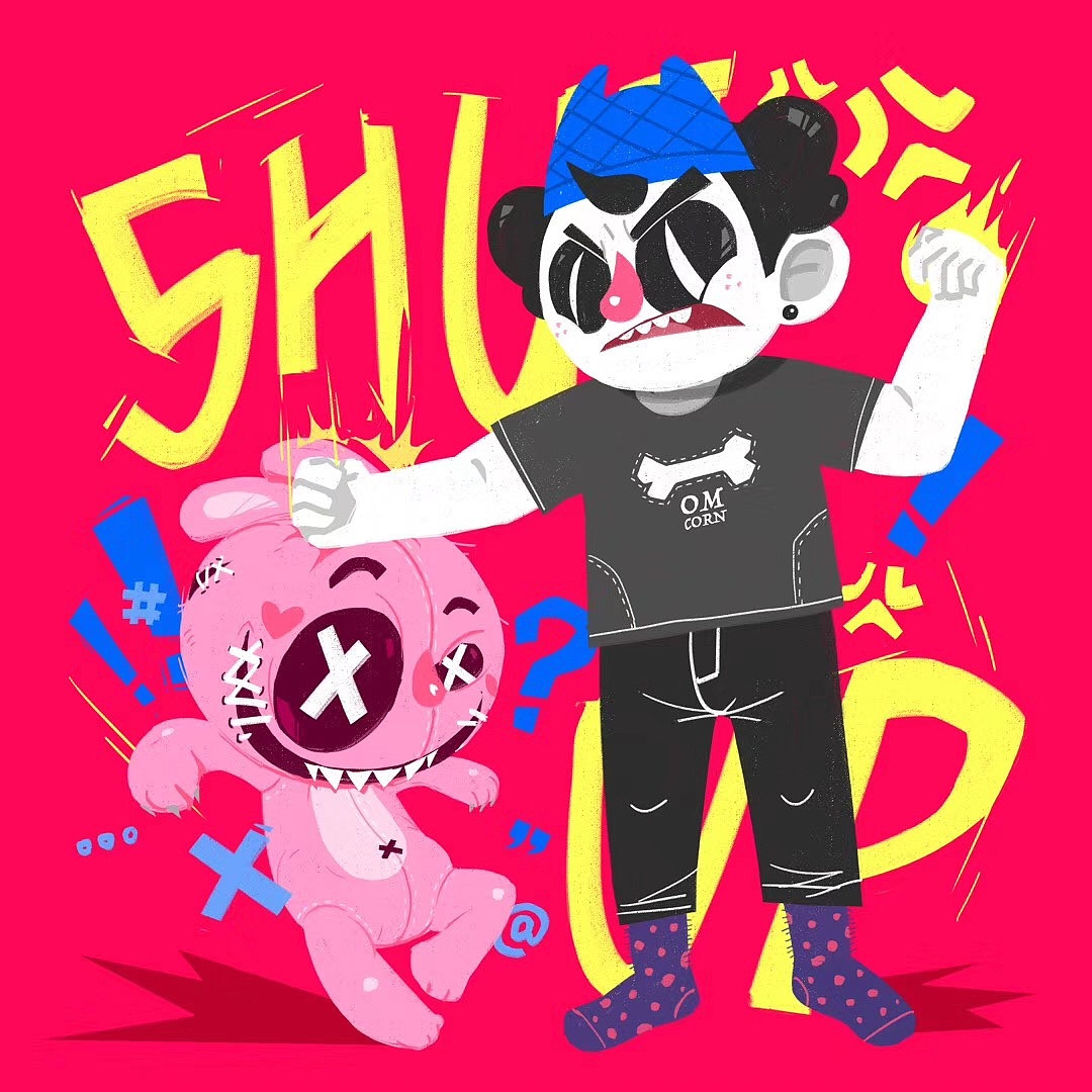 披萨店安保头头。
负责店内秩序，锤死不听话的。<br>灵感来源：脑子静如瘫痪，灵感来了就动如脱兔，睡觉时间能不能停下来....