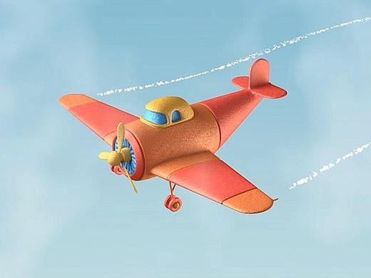 卡通飞机建模动画练习