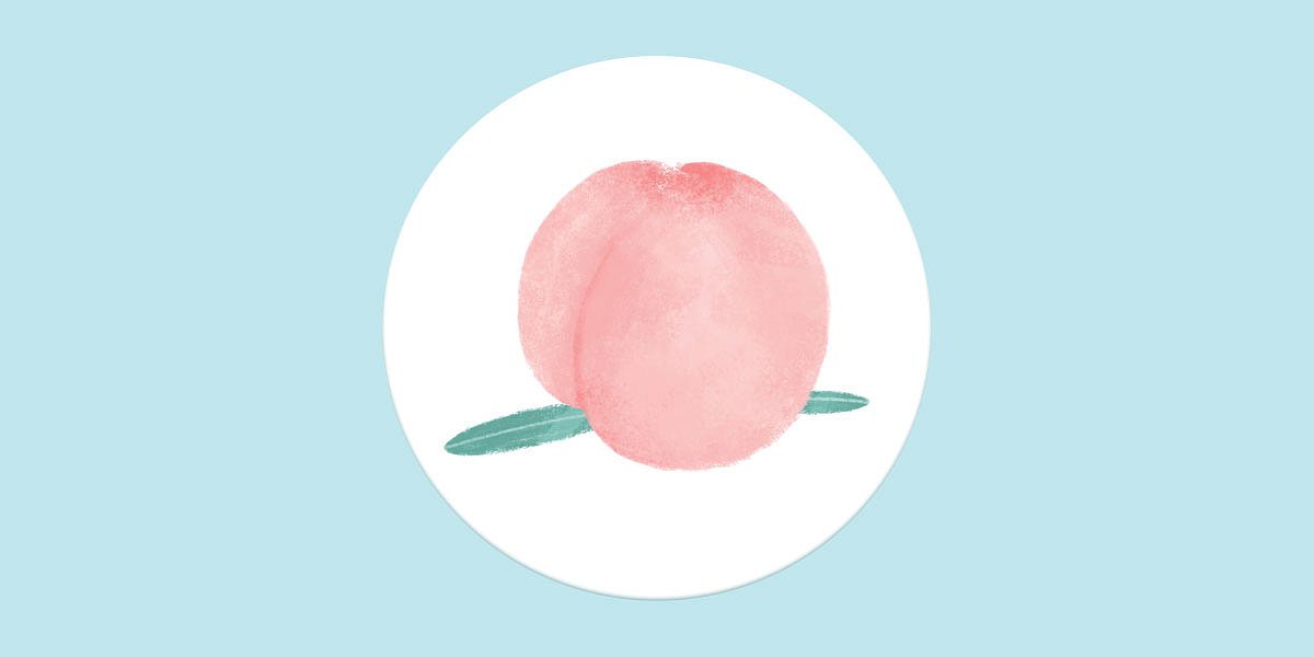 包装插画-水蜜桃:peach