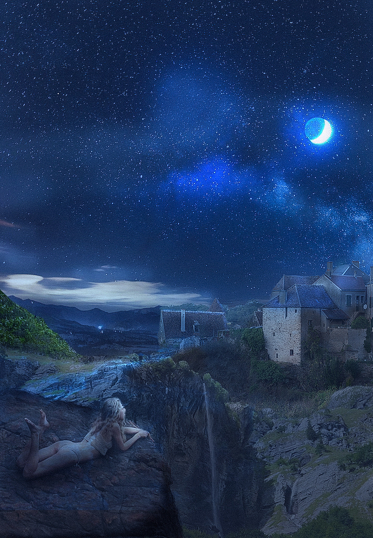 合成夜景（图ZMzE2MzU3OTYw） - 海报 - 站酷设计师碧少爷原创素材 - 站酷ZCOOL