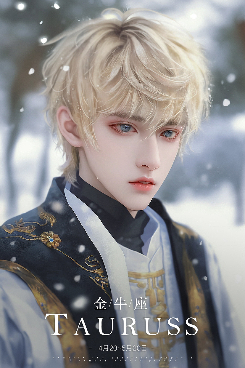 十二星座✨国风美男版（图ZMzMwMDM5Mzcy） - 商业插画 - 站酷设计师王总的ai绘画世界原创素材 - 站酷ZCOOL