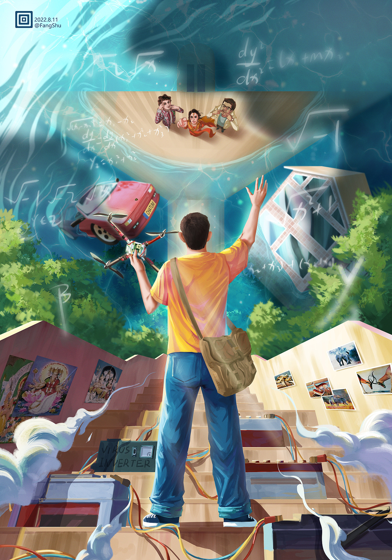 三傻大闹宝莱坞-电影海报_方树-站酷zcool