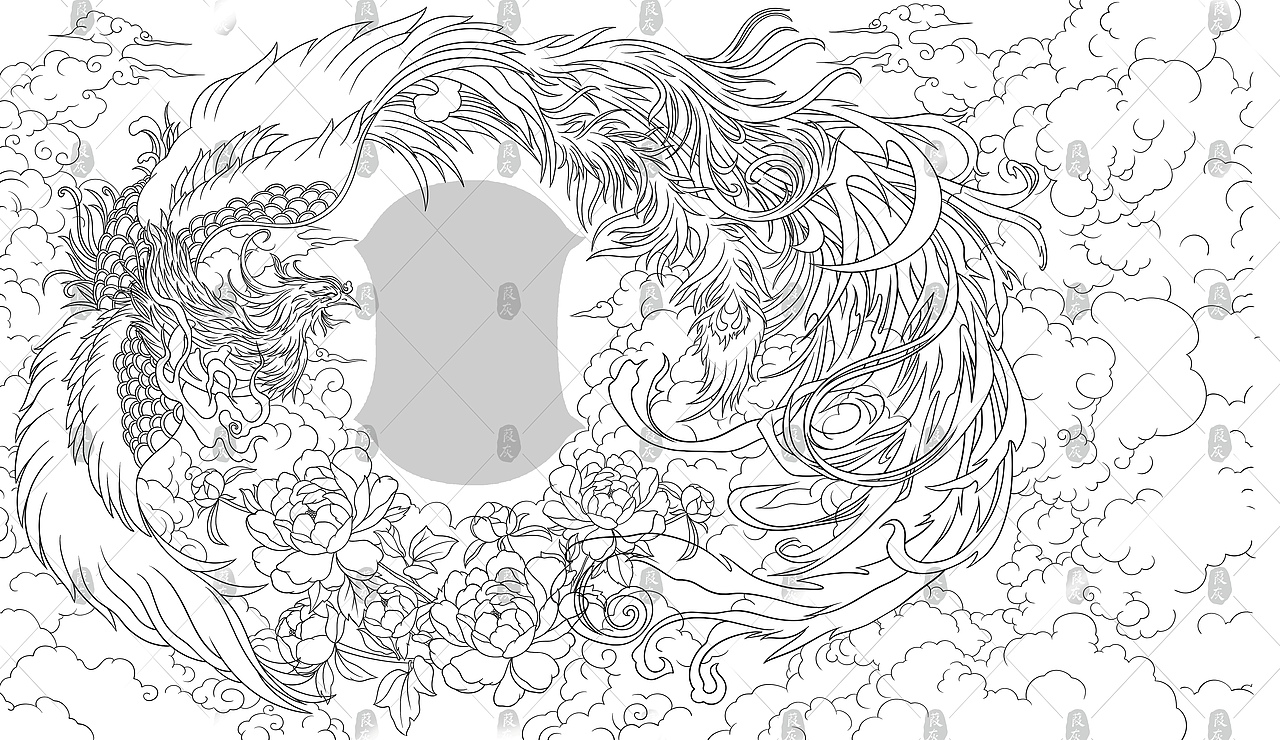 包裝插畫｜鳳凰于飛（圖ZMzc3NzU1MTc2） - 商業(yè)插畫 - 站酷設(shè)計(jì)師愛畫畫的閑云野鶴原創(chuàng)素材 - 站酷ZCOOL