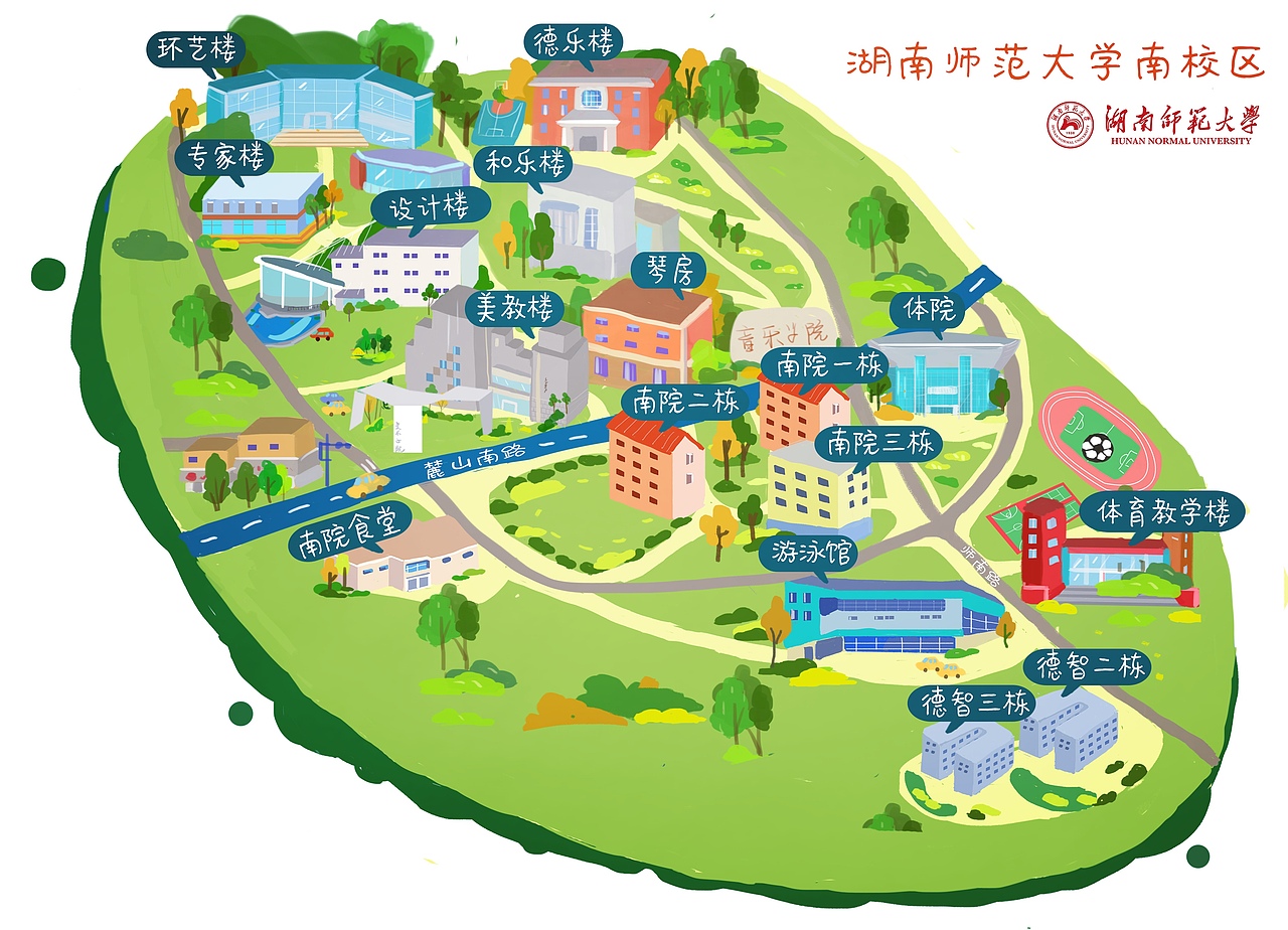湖南师范大学地图
