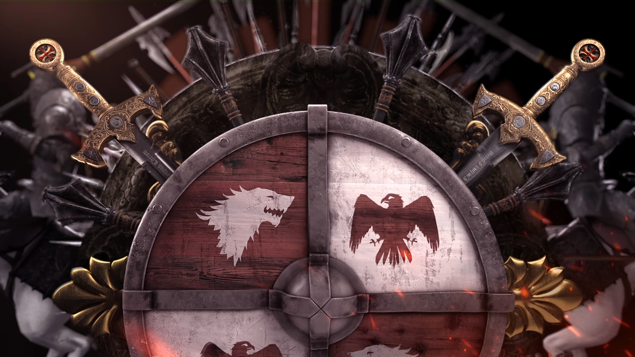 权力的游戏片头动画/c4d