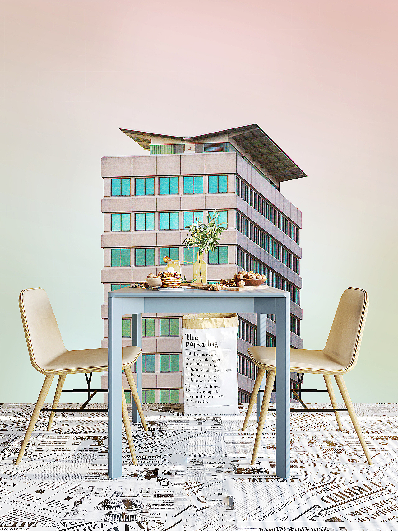 莫兰迪色系建筑