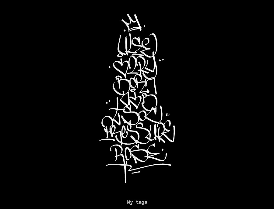 手写涂鸦签名字体,Handstyle