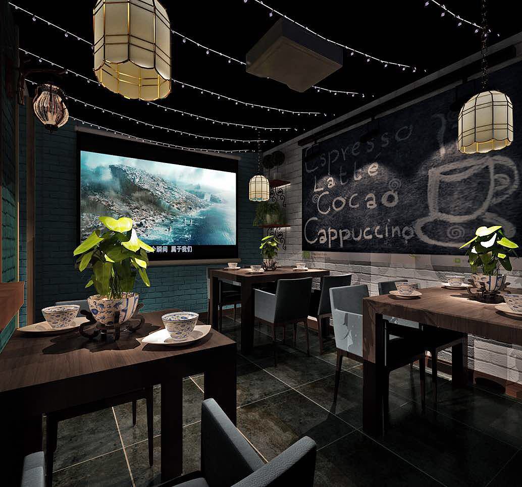 大学里的小型咖啡吧（图ZNDY0MzM5MTY=） - 家装设计 - 站酷设计师等等没想好原创素材 - 站酷ZCOOL