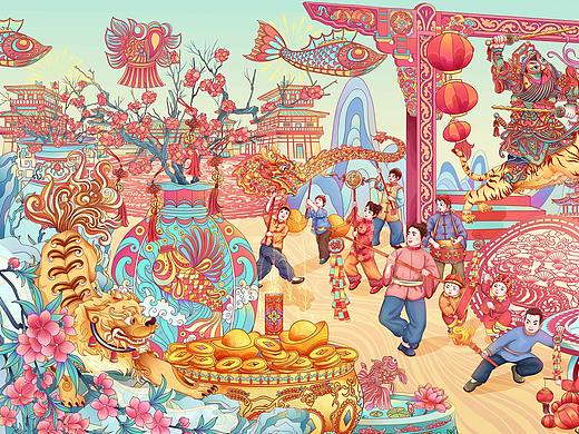 印象中国年丨壬寅虎年贺图