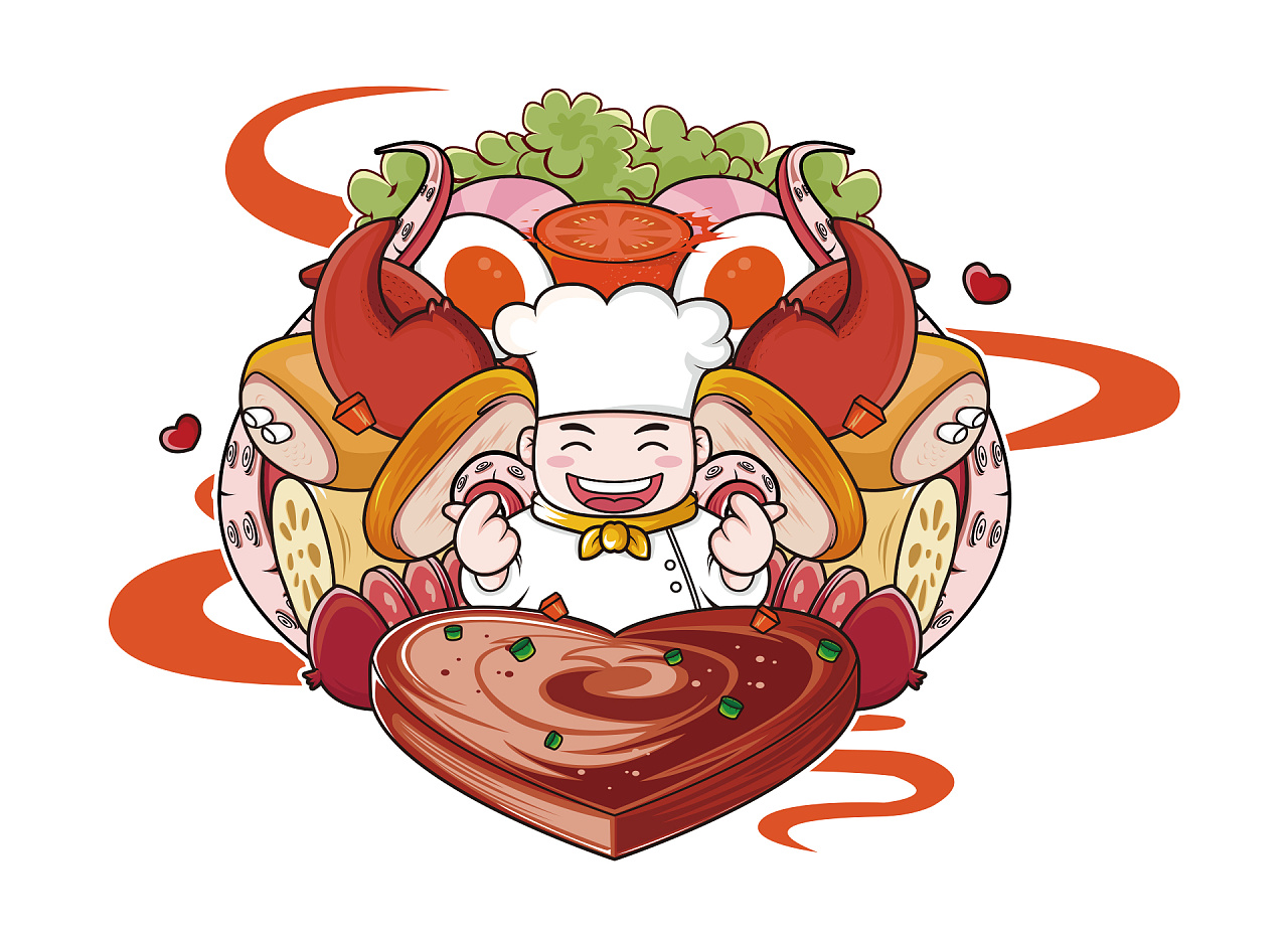 ===便当商业插画==