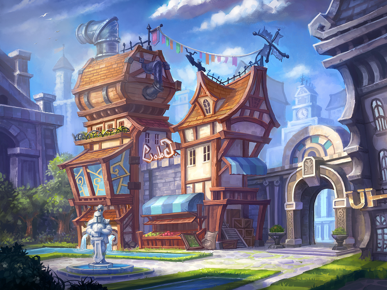 小房子~（图ZODc1MDQzOTI=） - 游戏原画 - 站酷设计师张力文先森原创素材 - 站酷ZCOOL