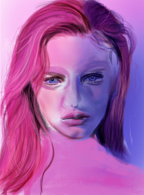 抖音风的人物写生