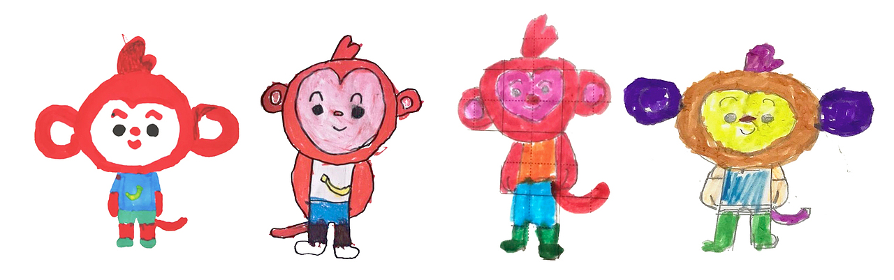 一些小朋友繪畫的皮皮,還挺好玩的。