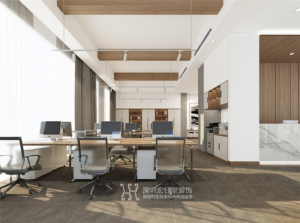 郑州办公室简单装修-北欧风科技公司办公室装修效果图|空间|家装设计|办公装修设计公司 - 原创作品 - 站酷 (ZCOOL)