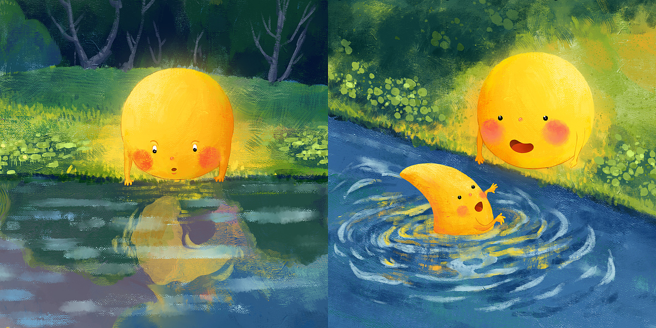 1 29个月亮|插画|儿童插画|插画师宋温暖_原创作品-站酷zcool