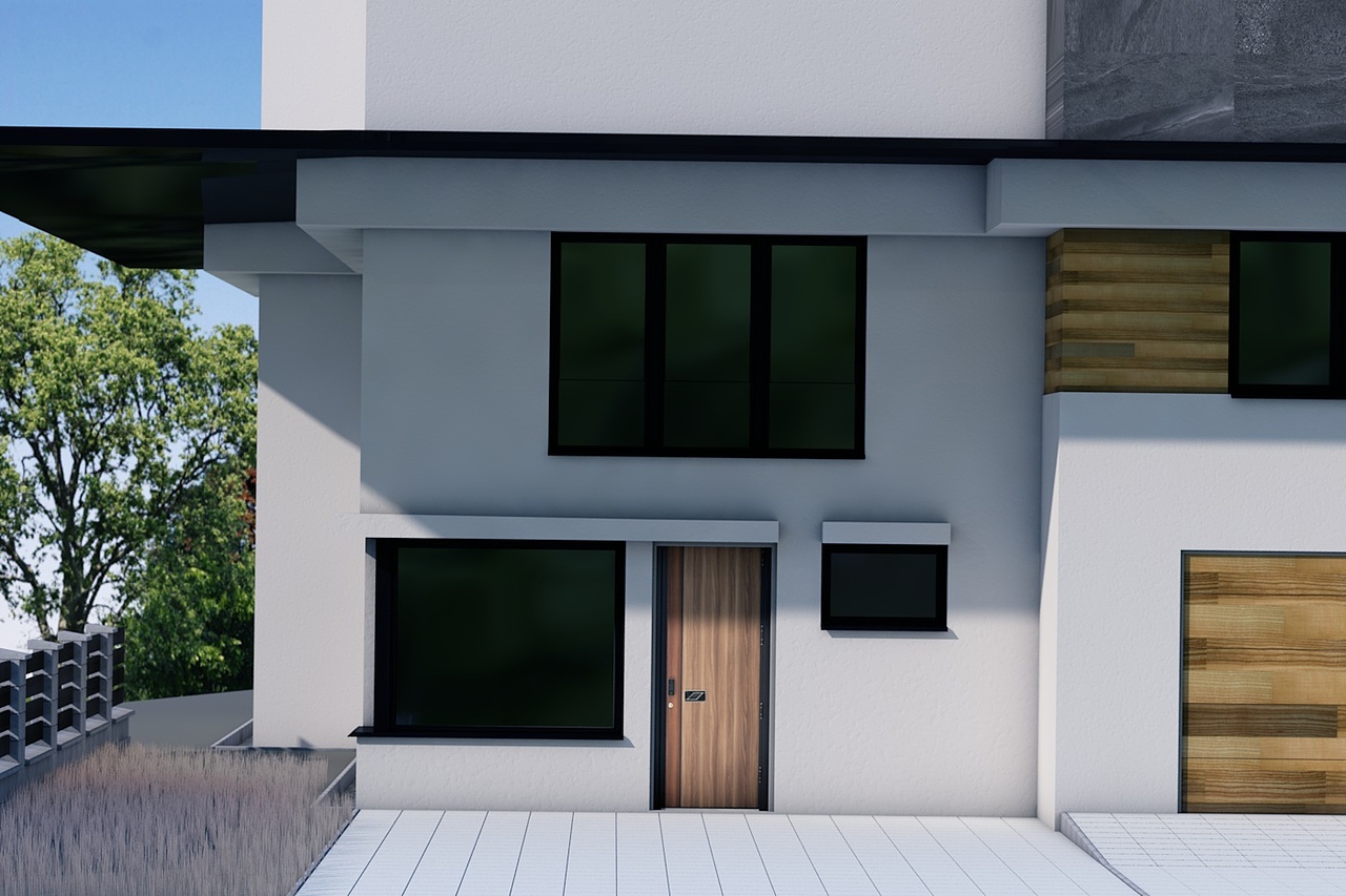 双色防盗门木门