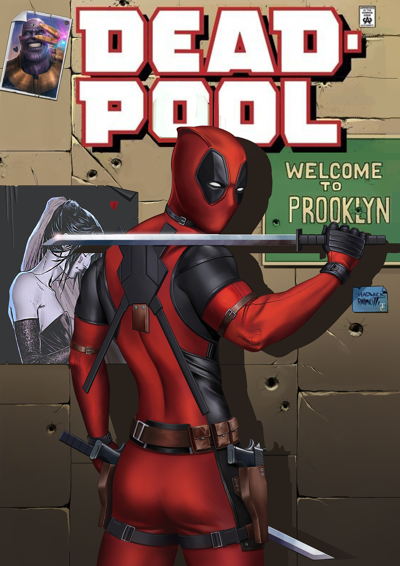 死侍小贱贱|插画|创作习作|鸡肉爱土豆 - 原创作品 - 站酷 (zcool)