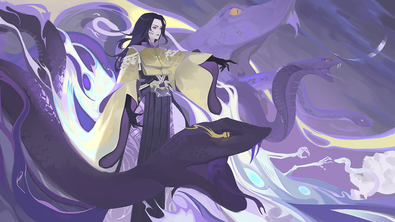 八岐大蛇（图ZMjY3NjQ0OTQw） - 创作习作 - 站酷设计师simple今天画了吗原创素材 - 站酷ZCOOL