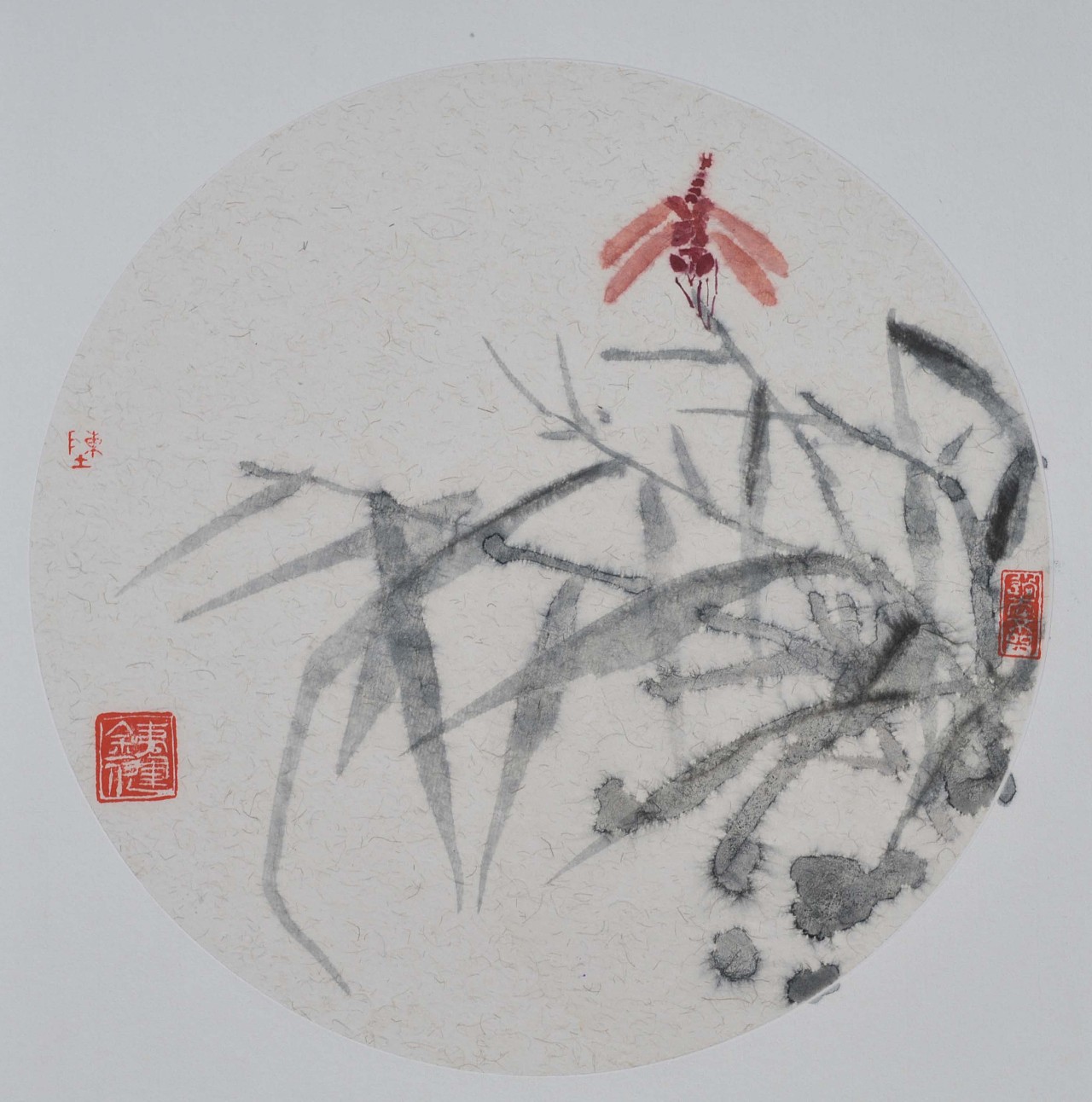 陈铁健写意花鸟水墨作品