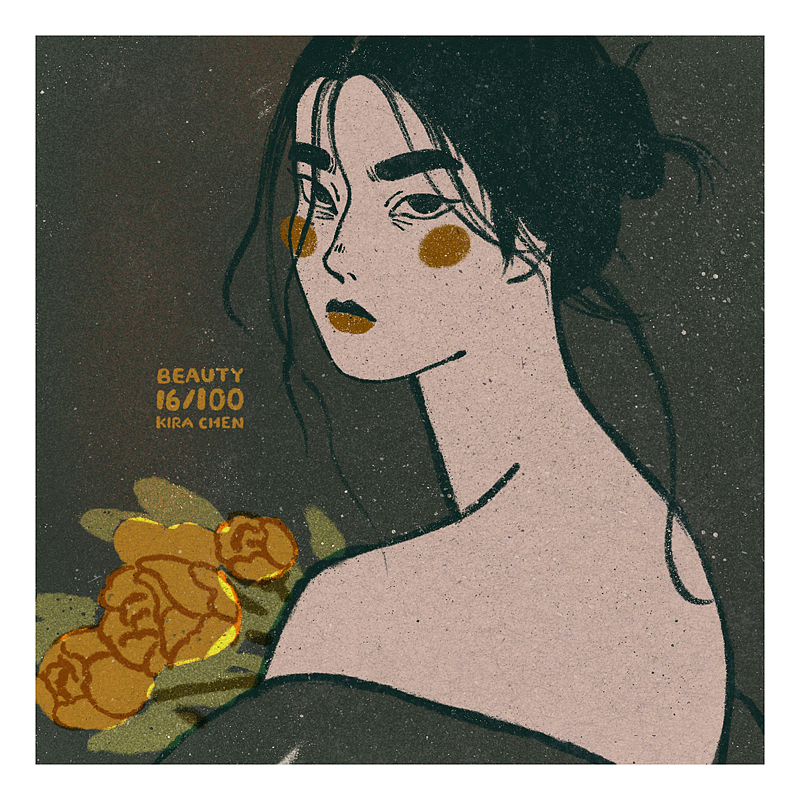 上面这张 画完以后老觉得像杨超越。。。