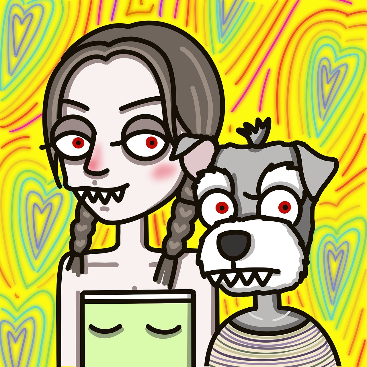 《红眼病百人斩斩斩》（图ZMjcxOTE1MTc2） - 艺术插画 - 站酷设计师毛毛毛毛密密麻麻原创素材 - 站酷ZCOOL