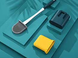 马桶刷简约大气风格拍摄教程