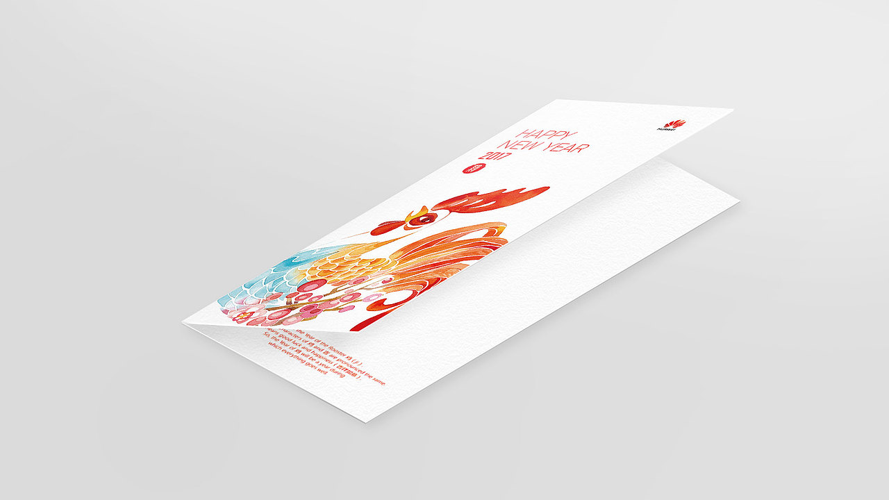 华为 | 鸡年新年贺卡（图ZMTg0OTU5MzAw） - 商业插画 - 站酷设计师法海过海原创素材 - 站酷ZCOOL