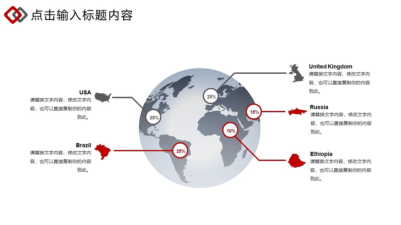 红色大气简约金融证券工作汇报PPT模板