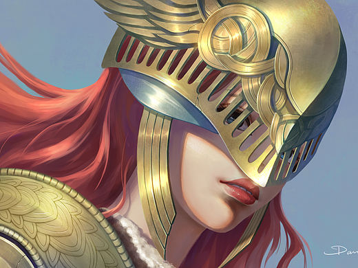 女武神头像（个人主页-ZNjA0MTA3NDA=） - 创作习作 - 站酷设计师是Dawn原创素材 - 站酷ZCOOL