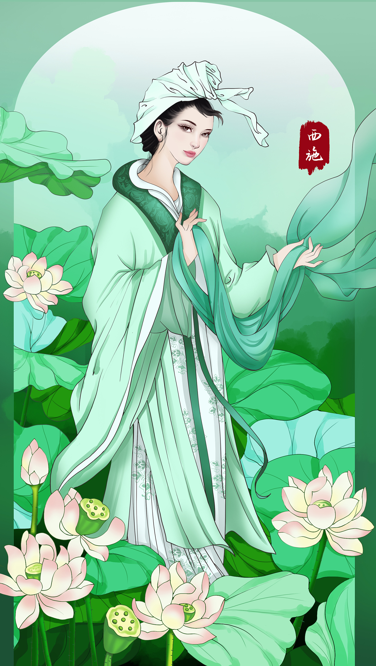 灵感来自中国四大美女 用古风画出了我心中