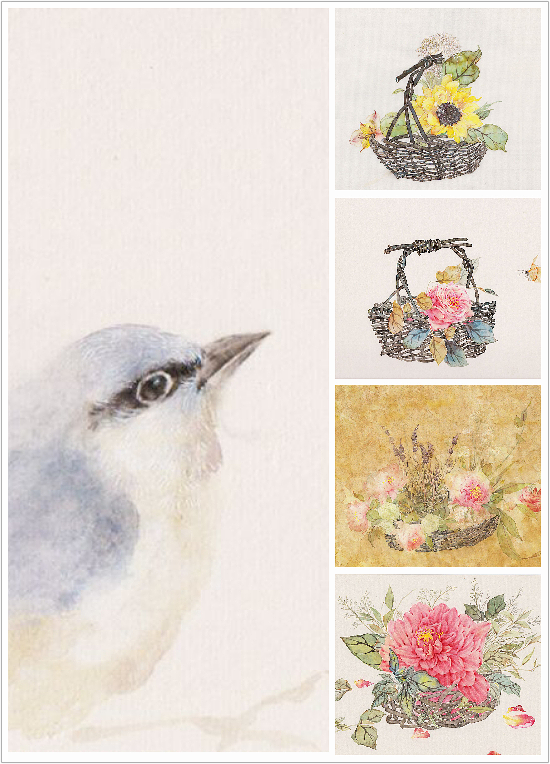 采一篮鲜花~（图ZNzEyODgzNzI=） - 商业插画 - 站酷设计师知末原创素材 - 站酷ZCOOL