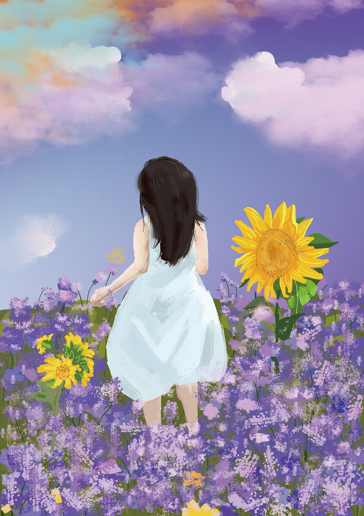 春暖花开（图ZMzYzNTgyNDc2） - 艺术插画 - 站酷设计师凯华原创素材 - 站酷ZCOOL