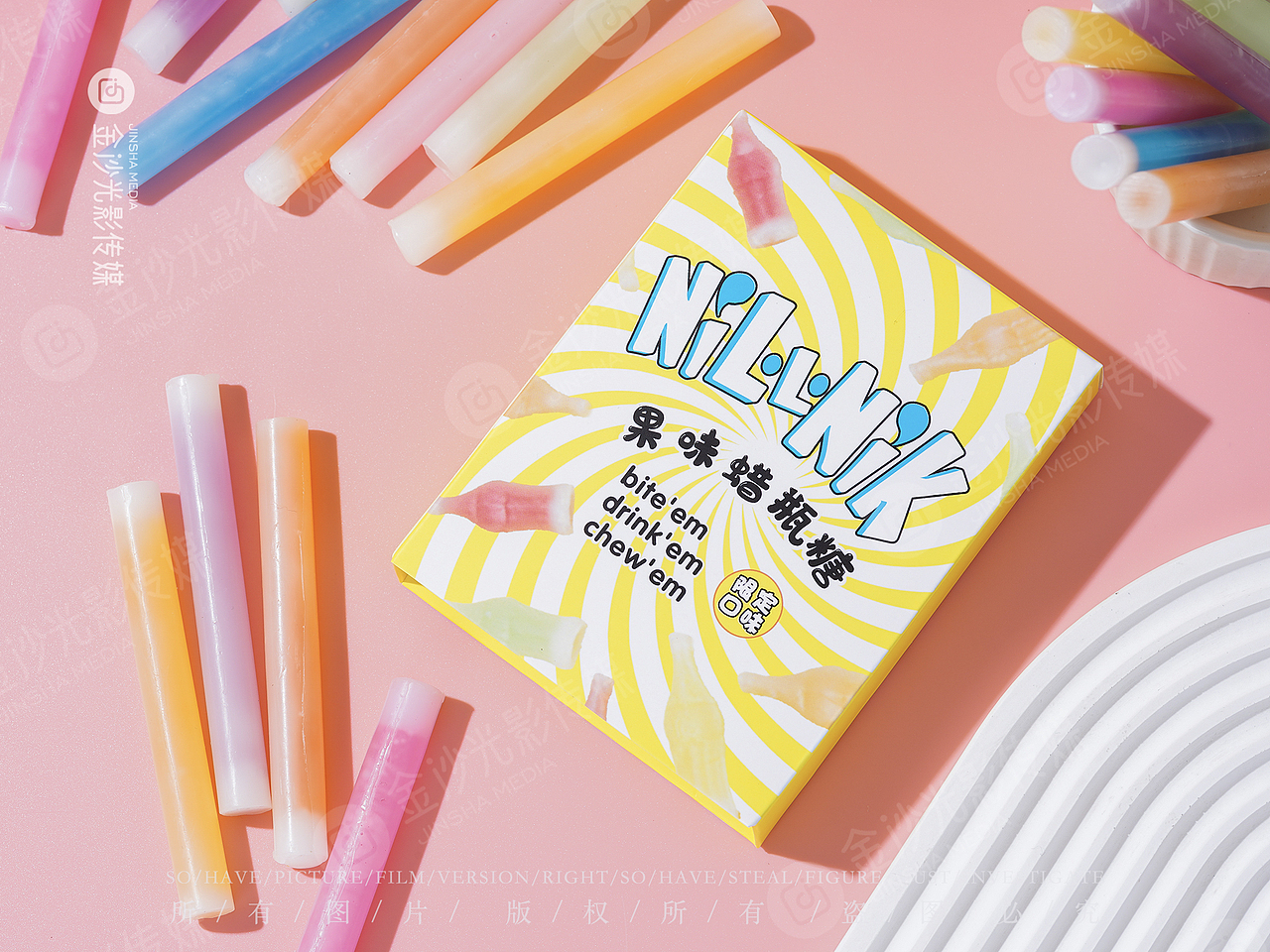 奶瓶糖果图片拍摄