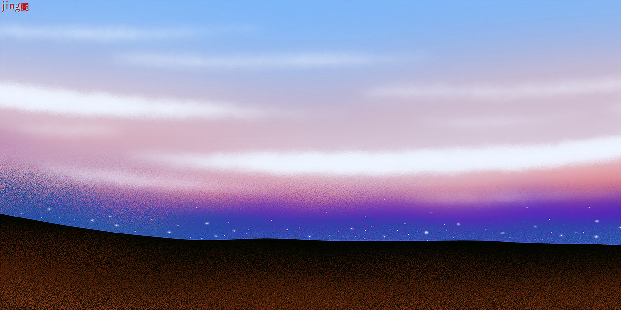 35幅简约横幅壁纸插画 横幅背景图