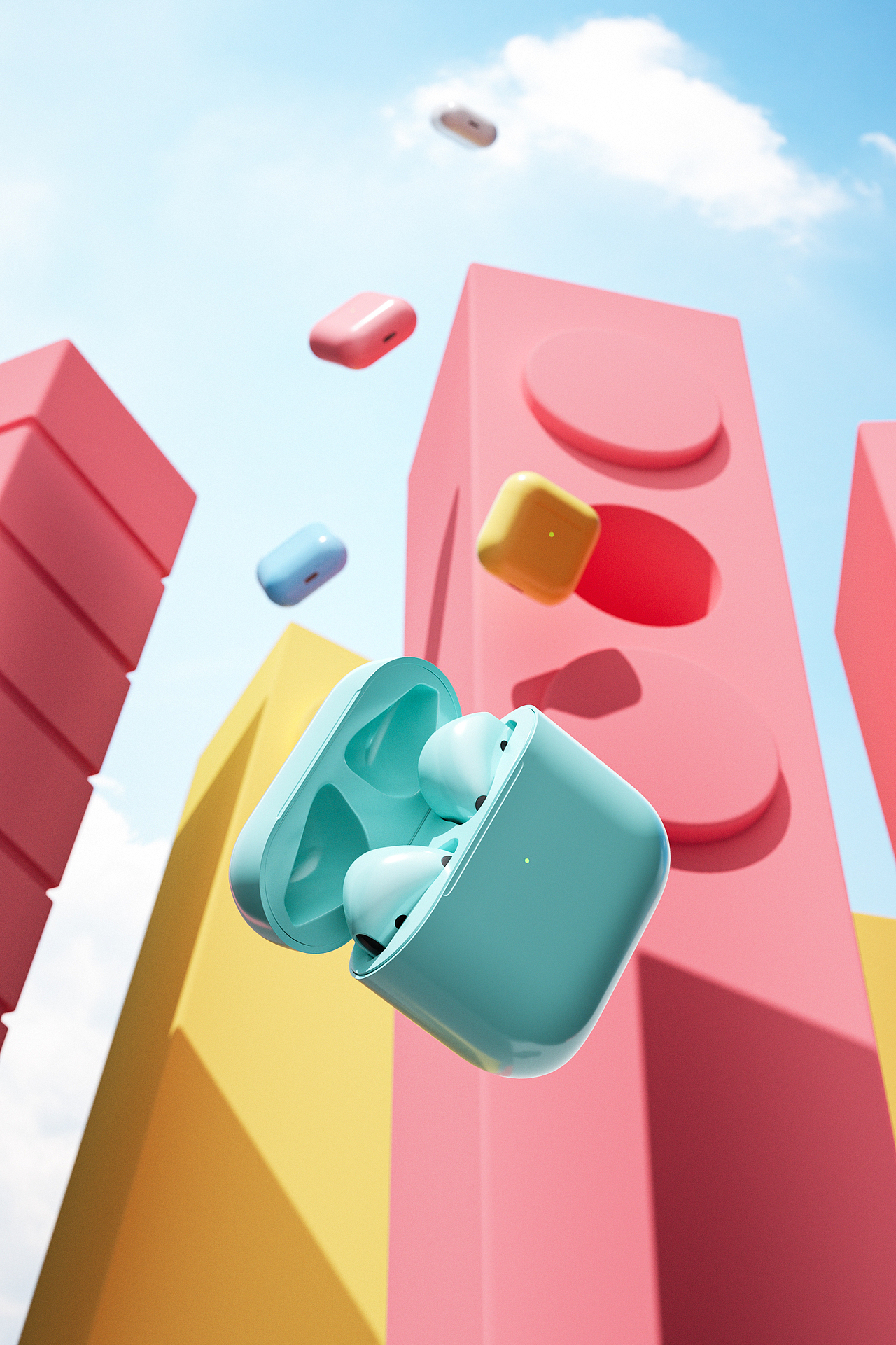 c4d i 耳机渲染练习