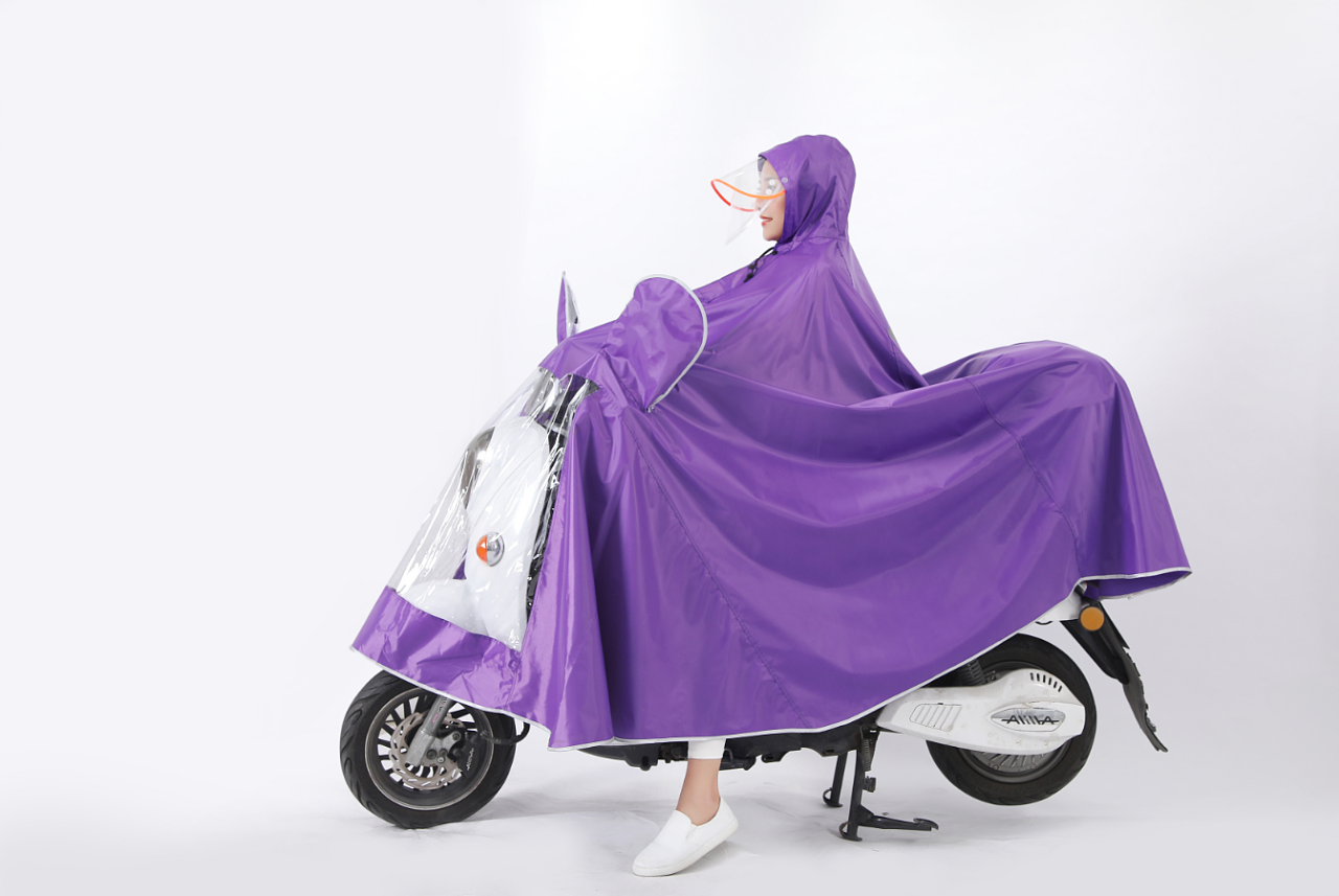 电动电瓶车雨衣女款女式长款全身防暴雨2021新款透明单人骑行雨披_虎窝淘