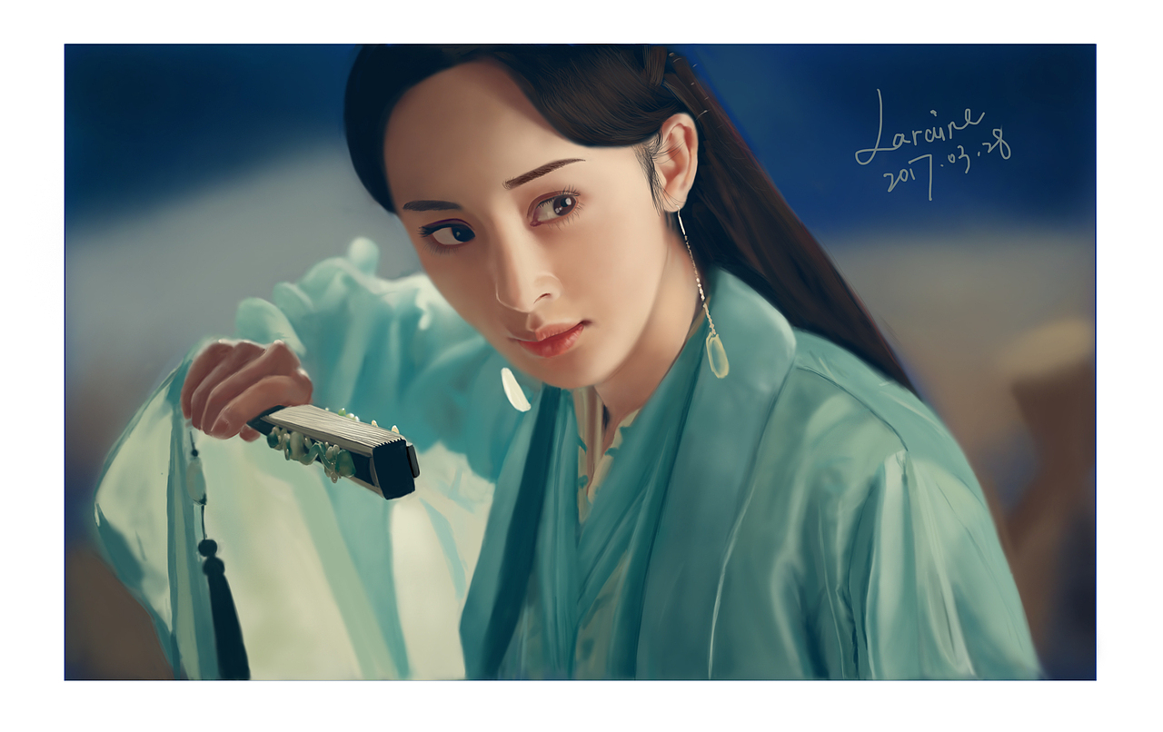 手绘三生三世十里桃花 暴走的浅浅 临摹（图ZNzUyNzQxNjA=） - 创作习作 - 站酷设计师尧克力原创素材 - 站酷ZCOOL